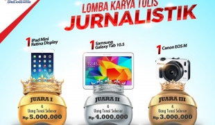 Lomba Menulis 2015 Hadiah IPad Mini Retina Display, Samsung Galaxy Tab 10.5, Canon EOS M (Untuk Wart