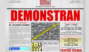 Teater Koma Pagelarkan “Demonstran”