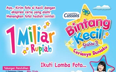 Lomba Foto Cussons Bintang Kecil 2015 Hadiah 1 Miliar Rupiah