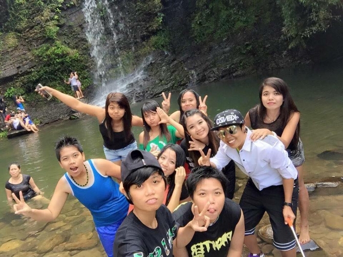 Wisata at Tai Po Waterfall, Hong Kong