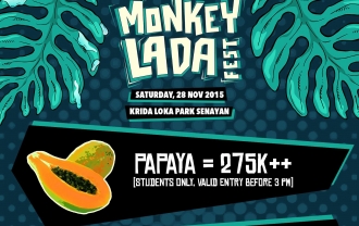 Harga Tiket Monkeylada Festival Mulai Dari 275 Ribuan