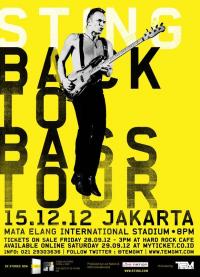Sting Back to Bass Tour Jakarta 2012